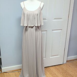 Show Me Your MuMu Cream/Beige Maxi Dress Size M